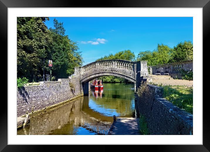 Stone Bridge at Iffley Lock  Framed Mounted Print by Joyce Storey