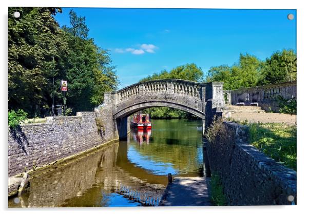 Stone Bridge at Iffley Lock  Acrylic by Joyce Storey