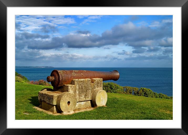 Old Cannon at Tankerton Slopes, Kent Framed Mounted Print by Darren Galpin