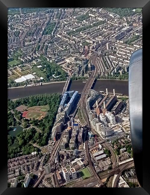 Battersea from the air Framed Print by Martin Smith