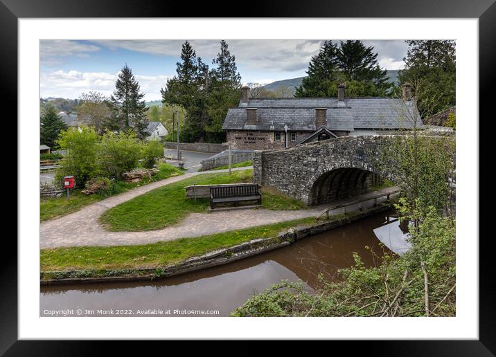 The Bridge at Talybont-on-Usk Framed Mounted Print by Jim Monk
