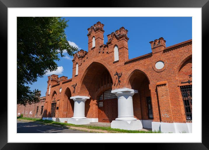 Grohman Barrels Factory Gate In Lodz Framed Mounted Print by Artur Bogacki