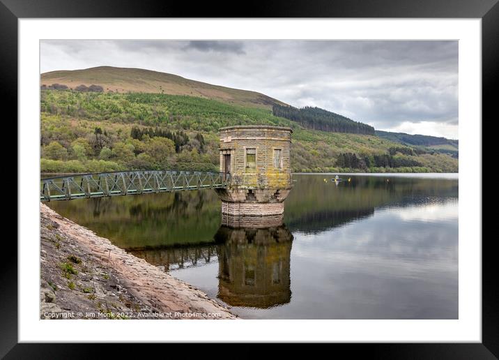 Talybont Reservoir, Brecon Beacons Framed Mounted Print by Jim Monk