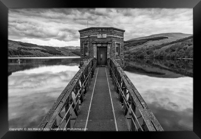 The Tower at Talybont Reservoir Framed Print by Jim Monk