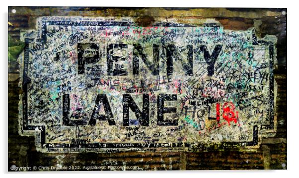 Penny Lane Acrylic by Chris Drabble