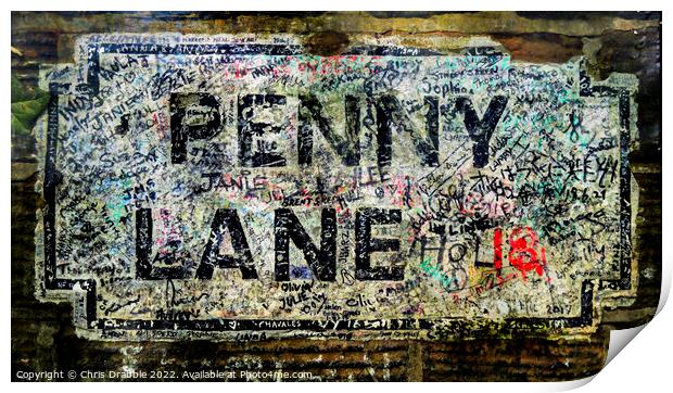 Penny Lane Print by Chris Drabble