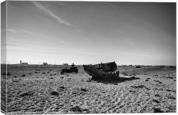 Dungeness Fishing Boat Canvas Print by Nigel Bangert