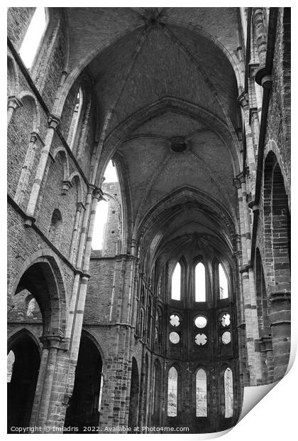 Church Ruins Villers Abbey, Belgium Print by Imladris 