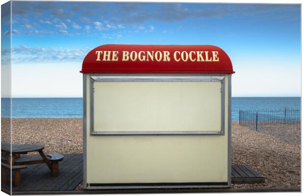 Cockle Stall Canvas Print by Mark Jones