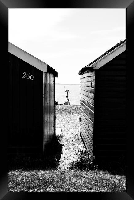  Day at the Beach  Framed Print by Nigel Bangert
