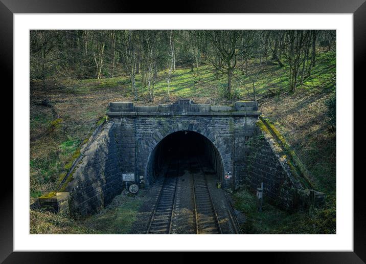 padley gorge tunnel Framed Mounted Print by Jason Thompson