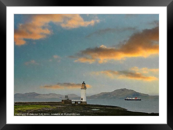 TOBERMORY MULL LIGHTHOUSE Framed Mounted Print by dale rys (LP)