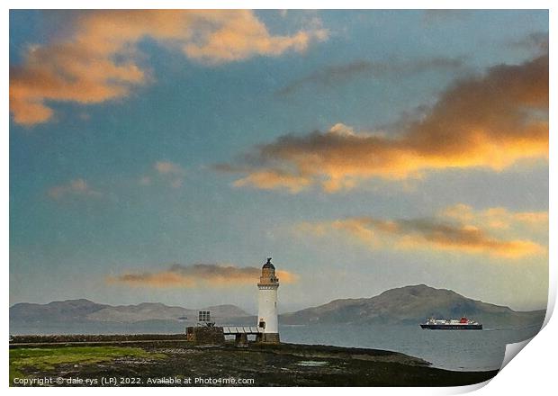 TOBERMORY MULL LIGHTHOUSE Print by dale rys (LP)
