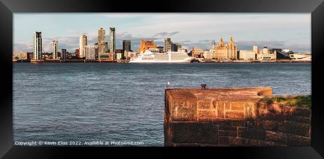 Liverpool skyline Framed Print by Kevin Elias