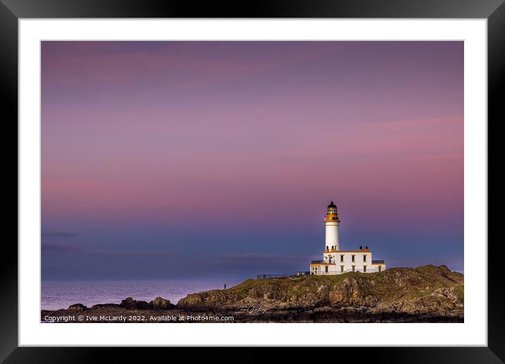 Turnberry Lighthouse Framed Mounted Print by Ivie McLardy