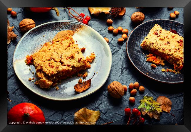 Delicious pumpkin pie Framed Print by Mykola Lunov Mykola