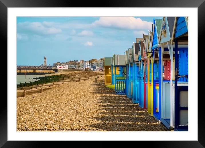 Herne Bay  Framed Mounted Print by Alison Chambers