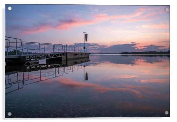 pier sunset Acrylic by Jason Thompson