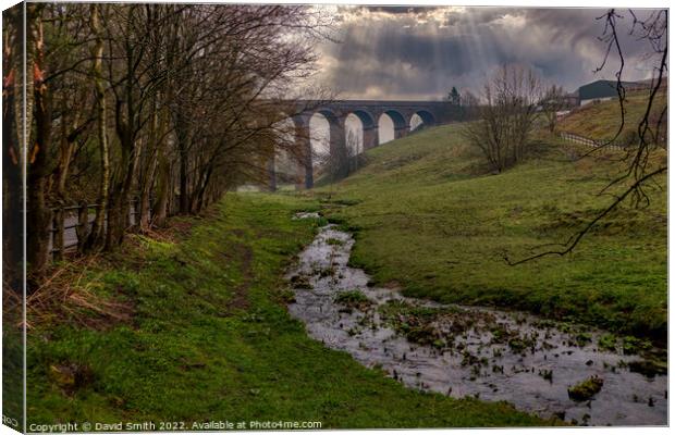Outdoor viaduct Canvas Print by David Smith