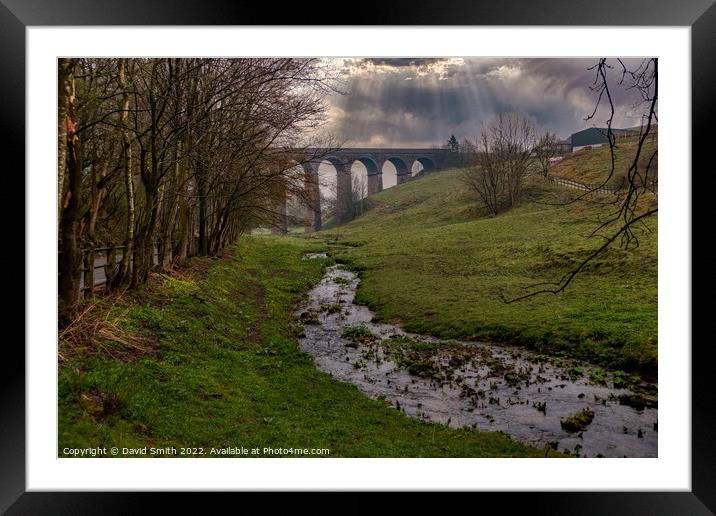 Outdoor viaduct Framed Mounted Print by David Smith
