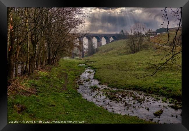 Outdoor viaduct Framed Print by David Smith