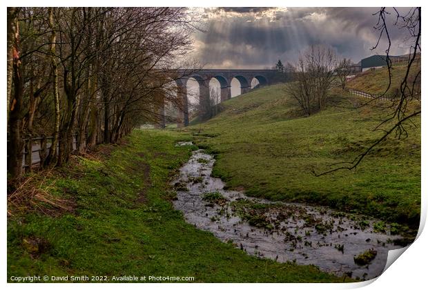 Outdoor viaduct Print by David Smith