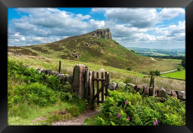 Hen Cloud Peak District Framed Print by Craig Yates