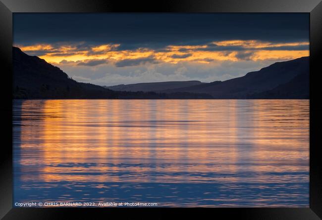 Ullswater Sunrise Framed Print by CHRIS BARNARD