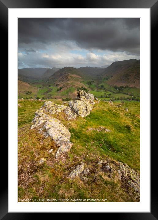 Hallin Fell Lake District Framed Mounted Print by CHRIS BARNARD