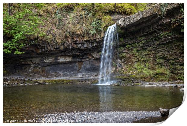 Sgwd Gwladus (Lady Falls) Print by Jim Monk