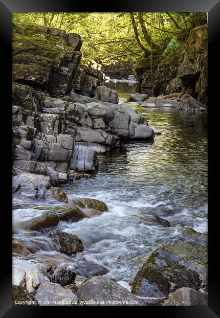 River Neath, Pontneddfechan Framed Print by Jim Monk