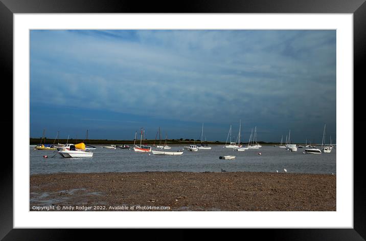 Parking at Brancaster Harbour Framed Mounted Print by Andy Rodger