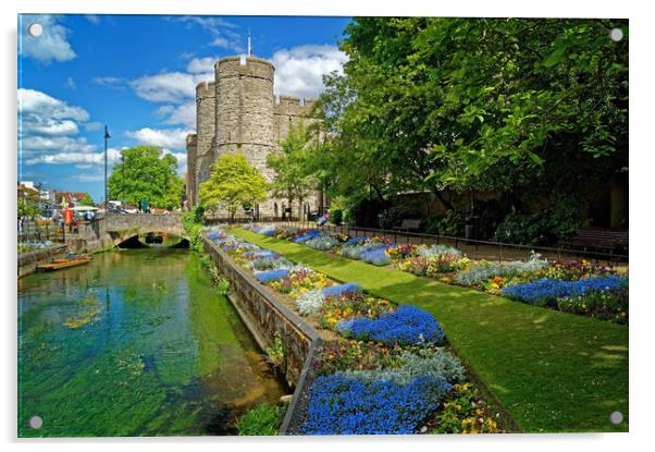 Westgate Towers and Gardens, Canterbury  Acrylic by Darren Galpin