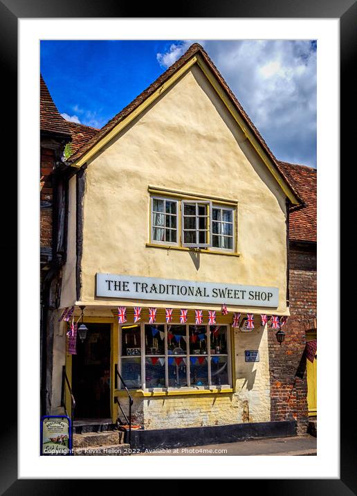 The Traditional Sweet Shop Framed Mounted Print by Kevin Hellon
