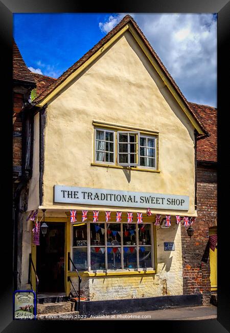 The Traditional Sweet Shop Framed Print by Kevin Hellon
