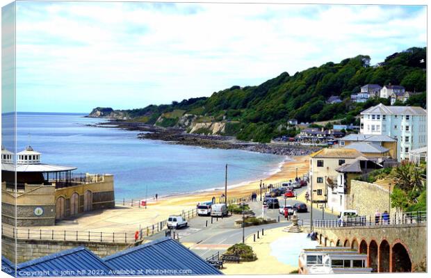 Ventnor seafront, Isle of Wight, UK. Canvas Print by john hill