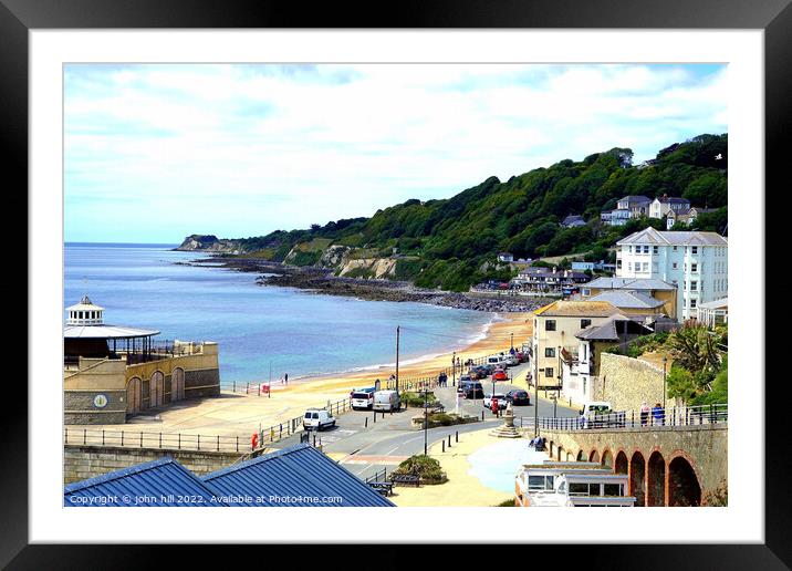 Ventnor seafront, Isle of Wight, UK. Framed Mounted Print by john hill