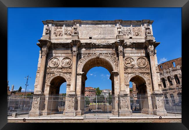 Arch of Constantine in Rome Framed Print by Artur Bogacki