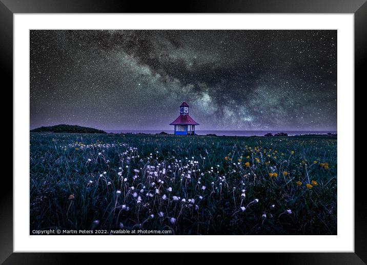 Milky Way at Frinton.  Framed Mounted Print by Martin Yiannoullou