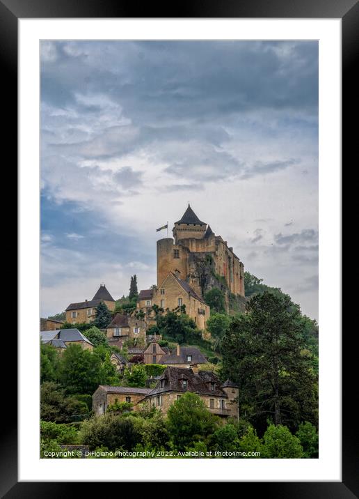 Chateau de Castelnaud Framed Mounted Print by DiFigiano Photography