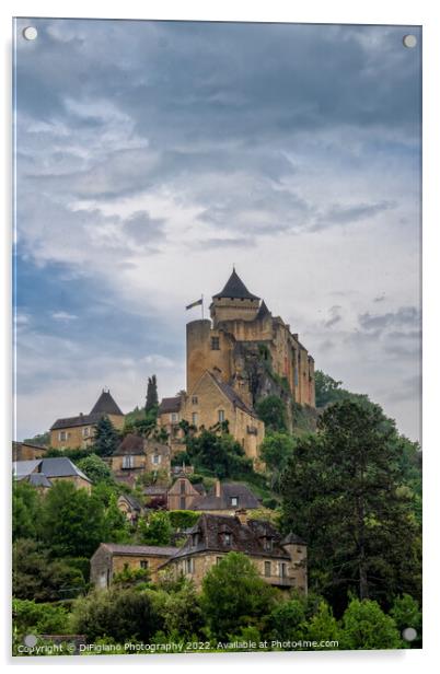 Chateau de Castelnaud Acrylic by DiFigiano Photography