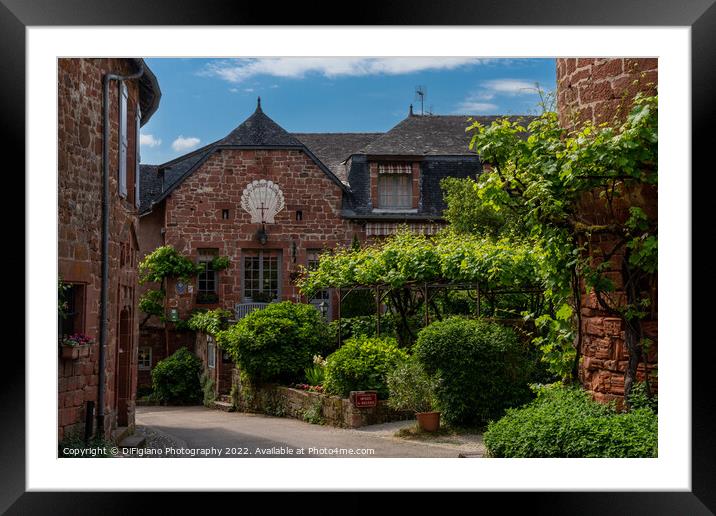Collonges-la-Rouge Framed Mounted Print by DiFigiano Photography