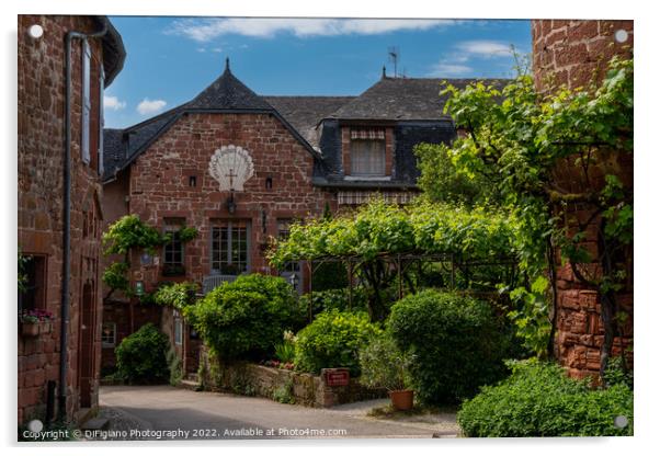 Collonges-la-Rouge Acrylic by DiFigiano Photography