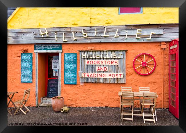 Hillbillies Bookstore and Trading Post Framed Print by Keith Douglas