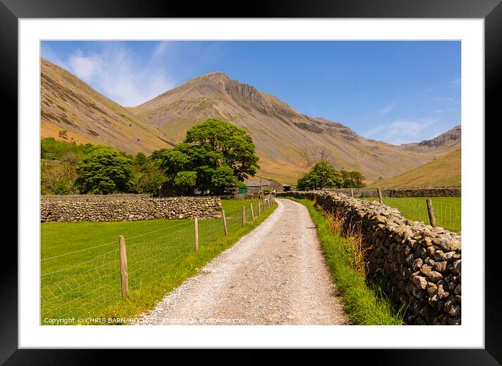 Wasdale Head Framed Mounted Print by CHRIS BARNARD