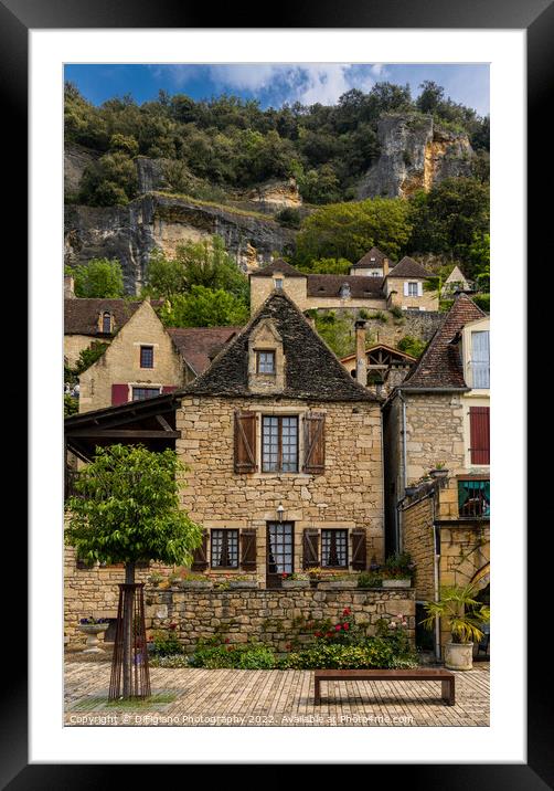 La Roque-Gageac Framed Mounted Print by DiFigiano Photography