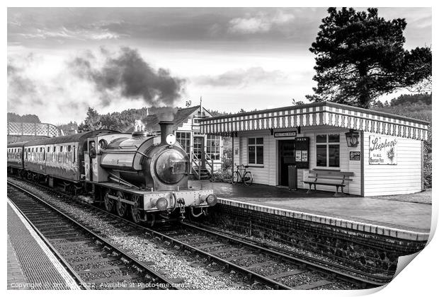 Weybourne Station Norfolk Black and White   Print by Jim Key