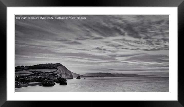 Devon Coast Sunrise Framed Mounted Print by Stuart Wyatt