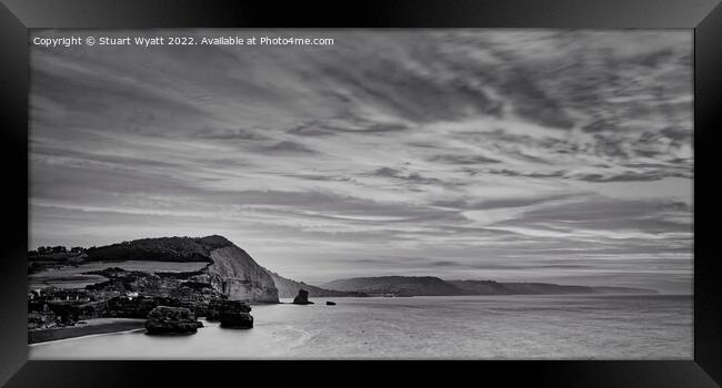 Devon Coast Sunrise Framed Print by Stuart Wyatt