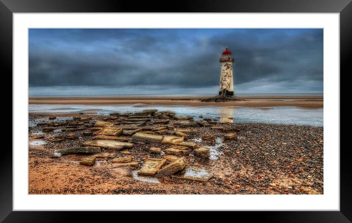 Talacre Lighthouse  north wales  Framed Mounted Print by Darren Wilkes